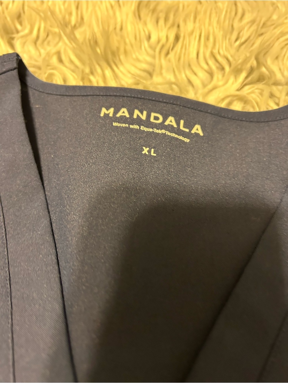 Mandala Women's navy scrub  Top L